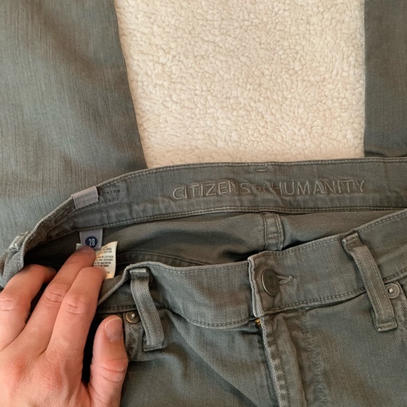 Citizens of Humanity gray green skinny jeans - Picture 3 of 4